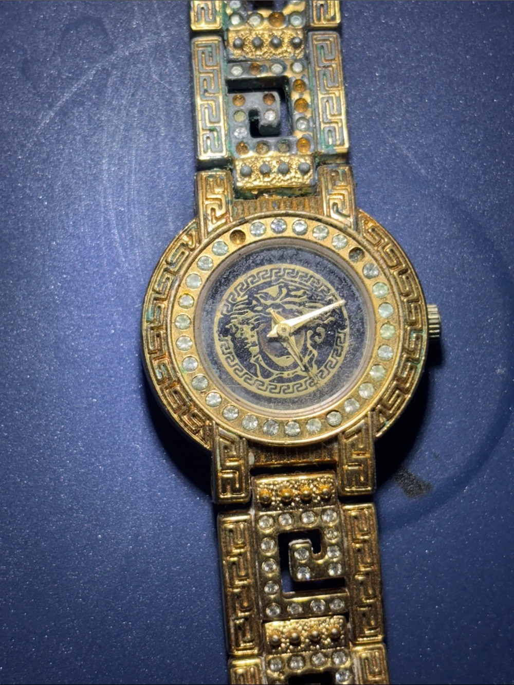 Gold-Tone Women's Bracelet Watch with Medallion Dial - Picture 2 of 3